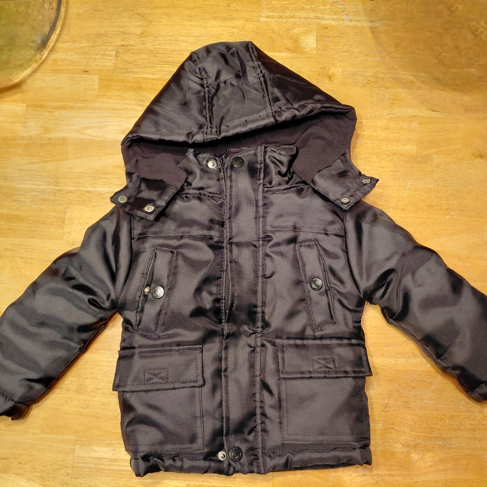 Arctic Impact 2T Kids Black Hooded Jacket